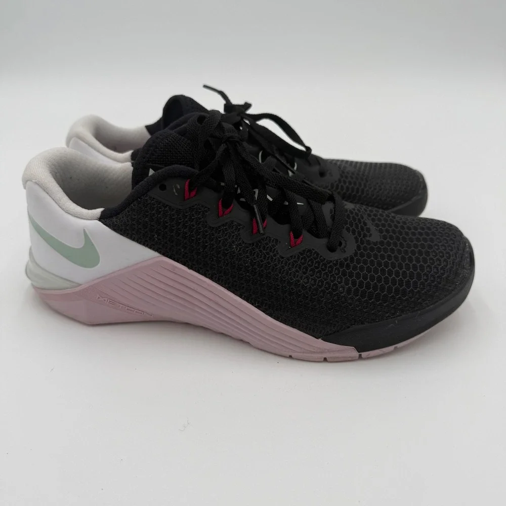 Nike Metcon 5 Noble Red Lace Up Training Tennis Shoes Sneakers 8 Athletic Sporty